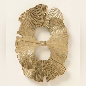 NEW Anthropologie Ginkgo Leaf Outlet Cover, Bronze